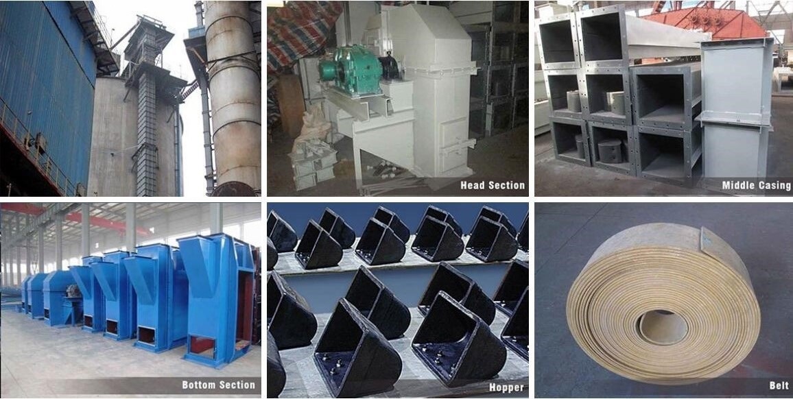 تفاصيل حزام دلو المصعد